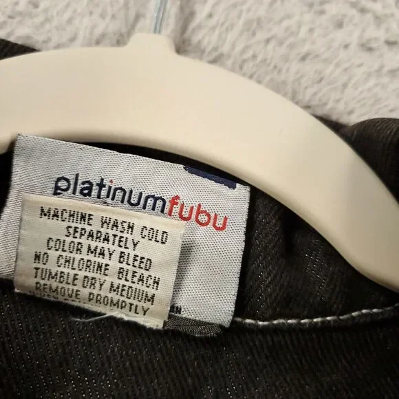 Vintage Fubu Platinum Mohammed Ali Jacket Mens 2XL Y2K Boxing Hip Hop Trucker - Picture 13 of 15